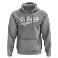 Vintage Indiana Retro Throwback Distressed Hoodie Retro Classic IN State Pride - Wonder Print Shop