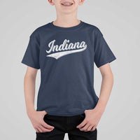 Vintage Indiana Retro Throwback Distressed T Shirt For Kid Retro Classic IN State Pride - Wonder Print Shop