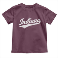 Vintage Indiana Retro Throwback Distressed Toddler T Shirt Retro Classic IN State Pride - Wonder Print Shop