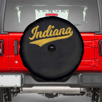 Vintage Indiana Retro Yellow Throwback Distressed Spare Tire Cover Retro Classic IN State Pride - Wonder Print Shop