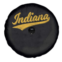 Vintage Indiana Retro Yellow Throwback Distressed Spare Tire Cover Retro Classic IN State Pride - Wonder Print Shop