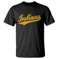 Vintage Indiana Retro Yellow Throwback Distressed T Shirt Retro Classic IN State Pride - Wonder Print Shop