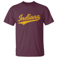 Vintage Indiana Retro Yellow Throwback Distressed T Shirt Retro Classic IN State Pride - Wonder Print Shop