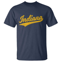 Vintage Indiana Retro Yellow Throwback Distressed T Shirt Retro Classic IN State Pride - Wonder Print Shop