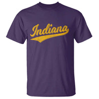 Vintage Indiana Retro Yellow Throwback Distressed T Shirt Retro Classic IN State Pride - Wonder Print Shop