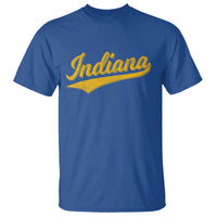 Vintage Indiana Retro Yellow Throwback Distressed T Shirt Retro Classic IN State Pride - Wonder Print Shop