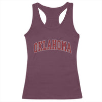 Vintage OKLAHOMA OK Racerback Tank Top Retro Throwback Design Classic Athletic Sports - Wonder Print Shop