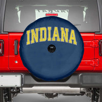 Vintage Indiana IN Spare Tire Cover Retro Throwback Design Classic Yellow Athletic Sports - Wonder Print Shop