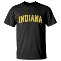 Vintage Indiana IN T Shirt Retro Throwback Design Classic Yellow Athletic Sports - Wonder Print Shop