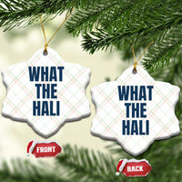 What The Hali Ceramic Ornament Indiana Hoosier Funny Basketball Overrated - Wonder Print Shop