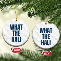 What The Hali Ceramic Ornament Indiana Hoosier Funny Basketball Overrated - Wonder Print Shop