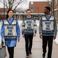 What The Hali V-Neck Knit Sweater Vest Indiana Hoosier Funny Basketball Overrated - Wonder Print Shop