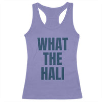 What The Hali Racerback Tank Top Indiana Hoosier Funny Basketball Overrated - Wonder Print Shop