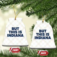 But This Is Indiana Ceramic Ornament Hoosier Basketball Fans Bold Blue and Gold - Wonder Print Shop