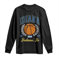 Vintage Indiana Basketball Graphic Long Sleeve Shirt Retro 1967 Sports Indianapolis IN Fan