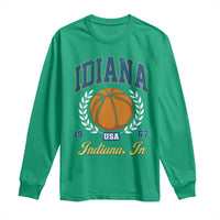 Vintage Indiana Basketball Graphic Long Sleeve Shirt Retro 1967 Sports Indianapolis IN Fan