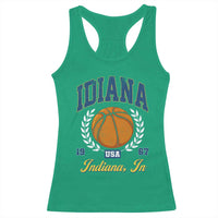 Vintage Indiana Basketball Graphic Racerback Tank Top Retro 1967 Sports Indianapolis IN Fan