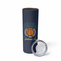Vintage Indiana Basketball Graphic Skinny Tumbler Retro 1967 Sports Indianapolis IN Fan