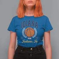 Vintage Indiana Basketball Graphic T Shirt For Women Retro 1967 Sports Indianapolis IN Fan