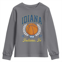 Vintage Indiana Basketball Graphic Youth Sweatshirt Retro 1967 Sports Indianapolis IN Fan