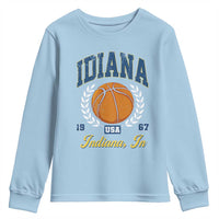 Vintage Indiana Basketball Graphic Youth Sweatshirt Retro 1967 Sports Indianapolis IN Fan