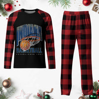 Indiana Basketball Throwback Plaid Pajama Set Retro Hoop Graphic for IN Fans Since 1967