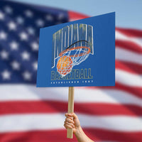 Indiana Basketball Throwback Protest Sign Retro Hoop Graphic for IN Fans Since 1967