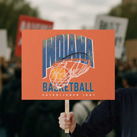 Indiana Basketball Throwback Protest Sign Retro Hoop Graphic for IN Fans Since 1967