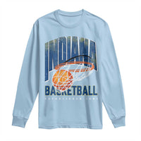 Indiana Basketball Throwback Long Sleeve Shirt Retro Hoop Graphic for IN Fans Since 1967