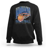 Indiana Basketball Throwback Sweatshirt Retro Hoop Graphic for IN Fans Since 1967