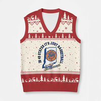 But This Is Indiana Basketball V-Neck Knit Sweater Vest Indy Hoops Pride Sport Lover