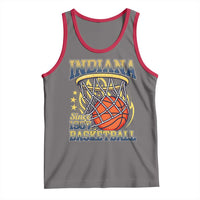 Indiana Basketball Flames Graphic Tank Top Vintage 1967 Fan Indy Hoops Pride