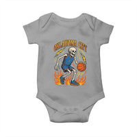 Oklahoma City Basketball Skeleton Baby Onesie OKC Hoops Fan Life Sport Lover - Wonder Print Shop