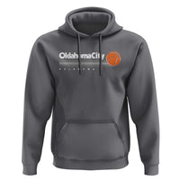 Retro Oklahoma City Basketball Hoodie Vintage OKC Hoops Lover Sports Fan - Wonder Print Shop