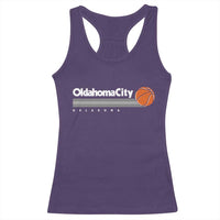 Retro Oklahoma City Basketball Racerback Tank Top Vintage OKC Hoops Lover Sports Fan - Wonder Print Shop