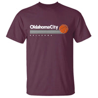Retro Oklahoma City Basketball T Shirt Vintage OKC Hoops Lover Sports Fan - Wonder Print Shop