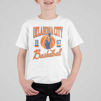 Retro Oklahoma City Basketball T Shirt For Kid Vintage OKC Since 1967 Hoops Lover Sports Fan - Wonder Print Shop