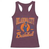 Retro Oklahoma City Basketball Racerback Tank Top Vintage OKC Since 1967 Hoops Lover Sports Fan - Wonder Print Shop