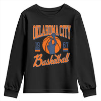 Retro Oklahoma City Basketball Youth Sweatshirt Vintage OKC Since 1967 Hoops Lover Sports Fan - Wonder Print Shop