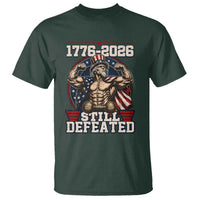 Still Undefeated 1776 to 2026 Muscular Uncle Sam T Shirt Buff Bodybuilder American Flag 250th Anniversary Semiquincentennial