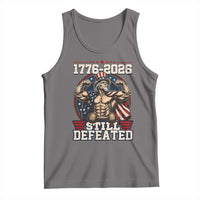 Still Undefeated 1776 to 2026 Muscular Uncle Sam Tank Top Buff Bodybuilder American Flag 250th Anniversary Semiquincentennial