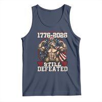 Still Undefeated 1776 to 2026 Muscular Uncle Sam Tank Top Buff Bodybuilder American Flag 250th Anniversary Semiquincentennial