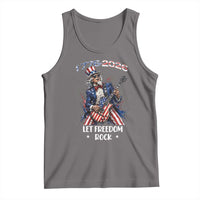 Let Freedom Rock Uncle Sam Rock Star Tank Top Funny Electric Guitar Player American Flag Suit 1776 to 2026 Semiquincentennial