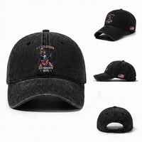 Let Freedom Rock Uncle Sam Rock Star Washed Cotton Baseball Cap Funny Electric Guitar Player American Flag Suit 1776 to 2026 Semiquincentennial