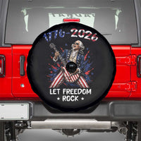 Let Freedom Rock George Washington Rock Star Spare Tire Cover Funny Electric Guitar Player American Flag Suit 1776 to 2026 Semiquincentennial