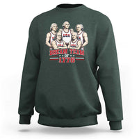 Dream Team of 1776 Funny Founding Fathers Basketball Players Sweatshirt Patriotic Sports Team Parody 4th of July 250th Anniversary