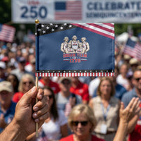 Dream Team of 1776 Funny Founding Fathers Basketball Players Patriotic Handheld Flag Sports Team Parody 4th of July 250th Anniversary
