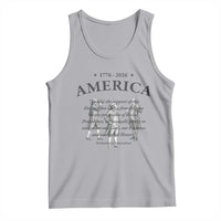 Declaration of Independence Sacred Honor Quote Graphic Tank Top Vintage 1776 to 2026 America Patriotic History