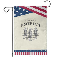 Declaration of Independence Sacred Honor Quote Graphic Patriotic Garden Flag Vintage 1776 to 2026 America History