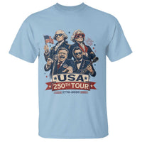 USA 250th Tour 2026 Founding Fathers Rock Concert T Shirt Funny Mount Rushmore Rock Stars Semiquincentennial